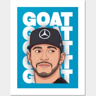 Lewis Hamilton GOAT Posters and Art